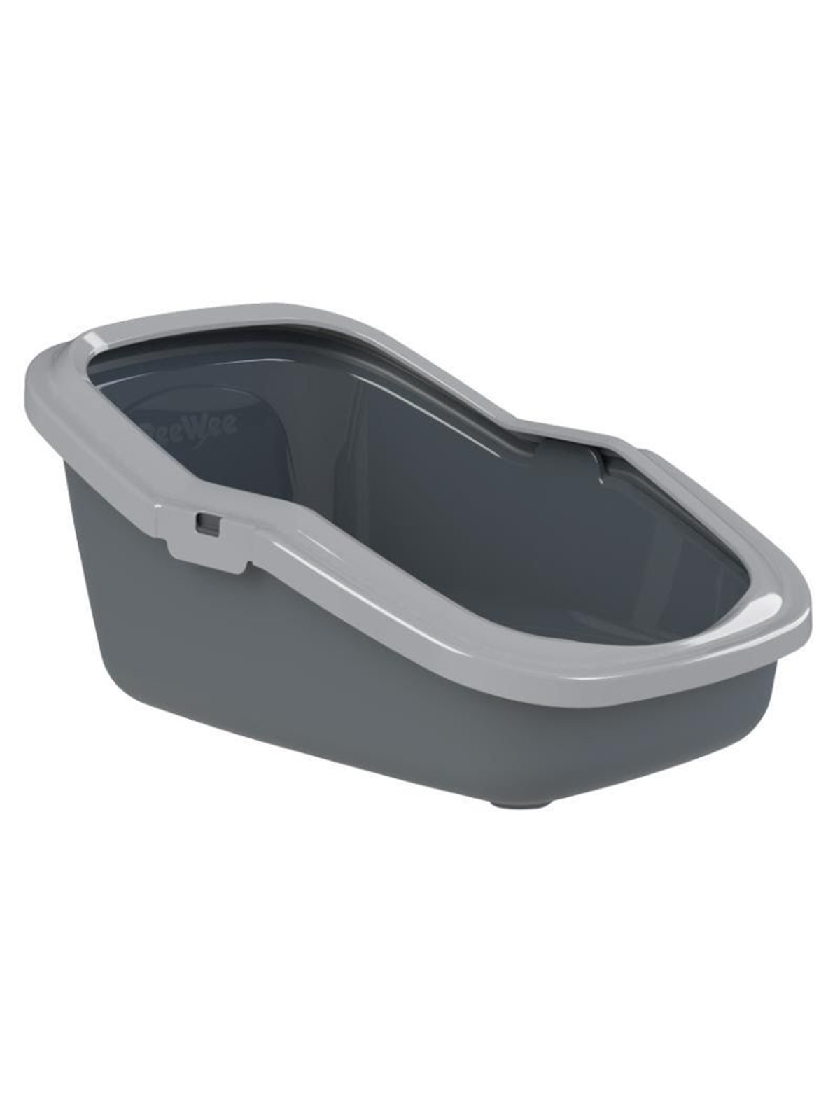 PeeWee EcoMinor Katzentoilette, anthrazitgrau/hellgrau