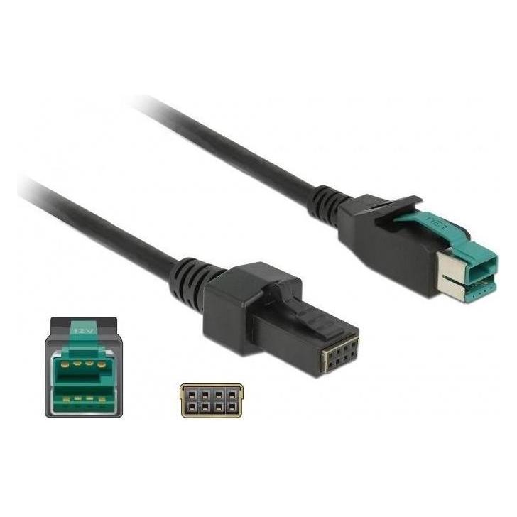 Delock 85482 PoweredUSB Kabel Stecker 12 V (1 m, USB 2.0) (85482)