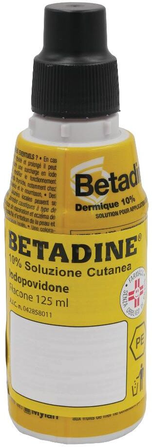 GMM FARMA Srl Betadine Soluzione Cutanea 10%, 125 ml