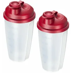 Westmark 2 Dressingshaker Mixery, 0,5 l, rot, 243522ER