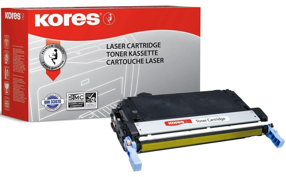 Kores tonercartridge voor HP Color LaserJet 4700, geel