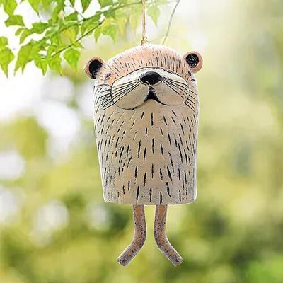 wunderschöne rustikale Tier-Windspiele, Boho, handgefertigt, Gartendekoration, Geschenk, Tierdekoration aus Kunstharz, Geschenkideen, Gartendekoration, einzigartiges Geschenk, 1 Stück