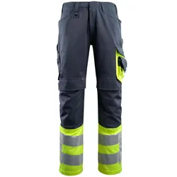 Warnschutzhose "LEEDS" Safe Supreme - 82C56 (EU 56) - schwarzblau/gelb