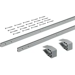 Hettich, Profil + Stange, SlideLine M Profilsets: 2 Profile, Profilhöhe mm 18 mm, Länge 2500 mm