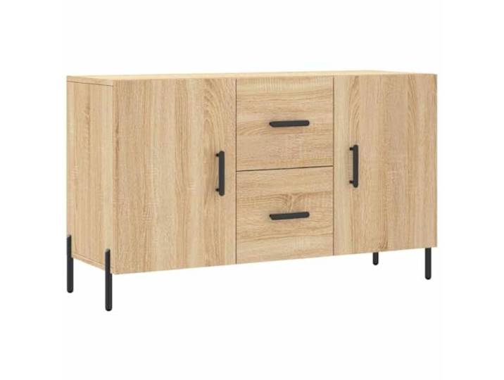 Sideboard Sonoma-Eiche 100x36x60 cm Holzwerkstoff mit Metallbeinen Holzwerkstoff, Sonoma-Eiche, Metallbeine, Türen, Stauraum, stabil