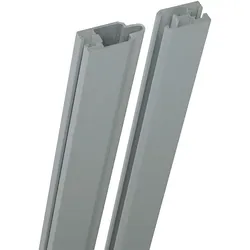 KAHRS Solid Adapterleisten, Silbergrau, Set inkl. Bürstendichtung, 180 cm Länge