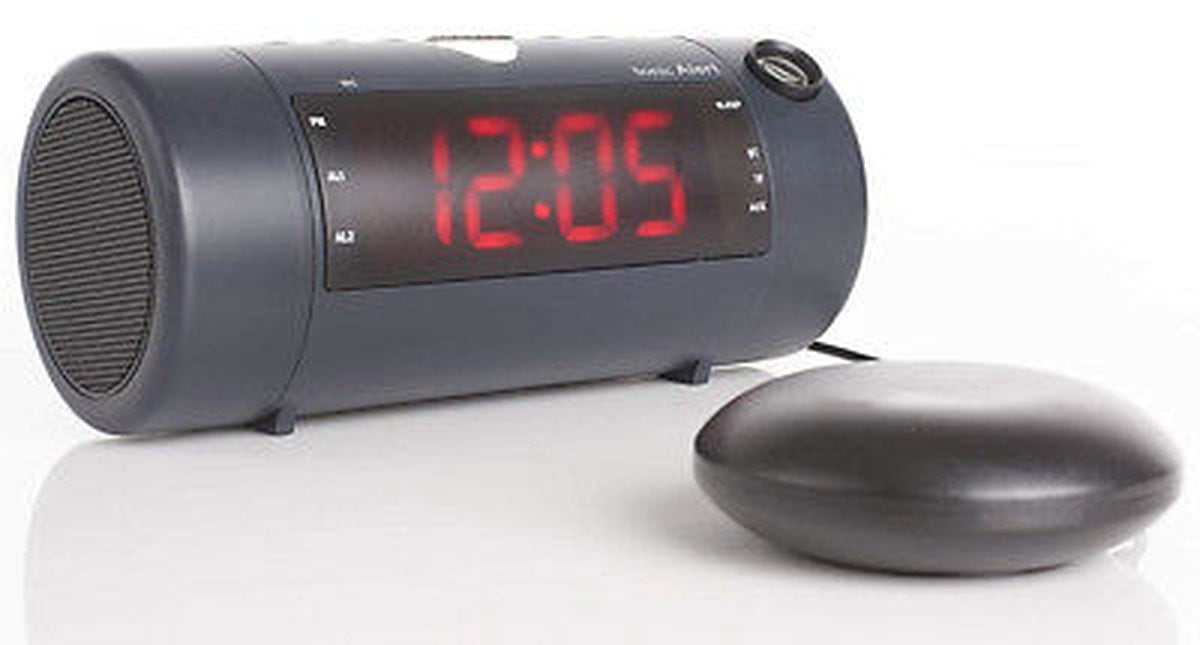 Sonic Blast Projector Wekker met Sonic Alert - Zwart