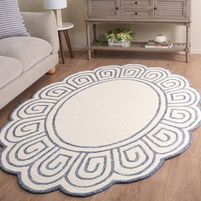 SAFAVIEH Handmade Novelty Christhild Greek Key Wool Rug