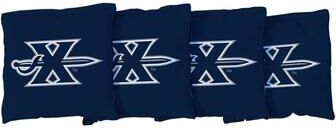 Skip's Garage Xavier University Musketeers Navy Cornhole Bags