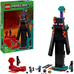 LEGO Minecraft 21279 Der Enderman-Turm Bausatz, Mehrfarbig