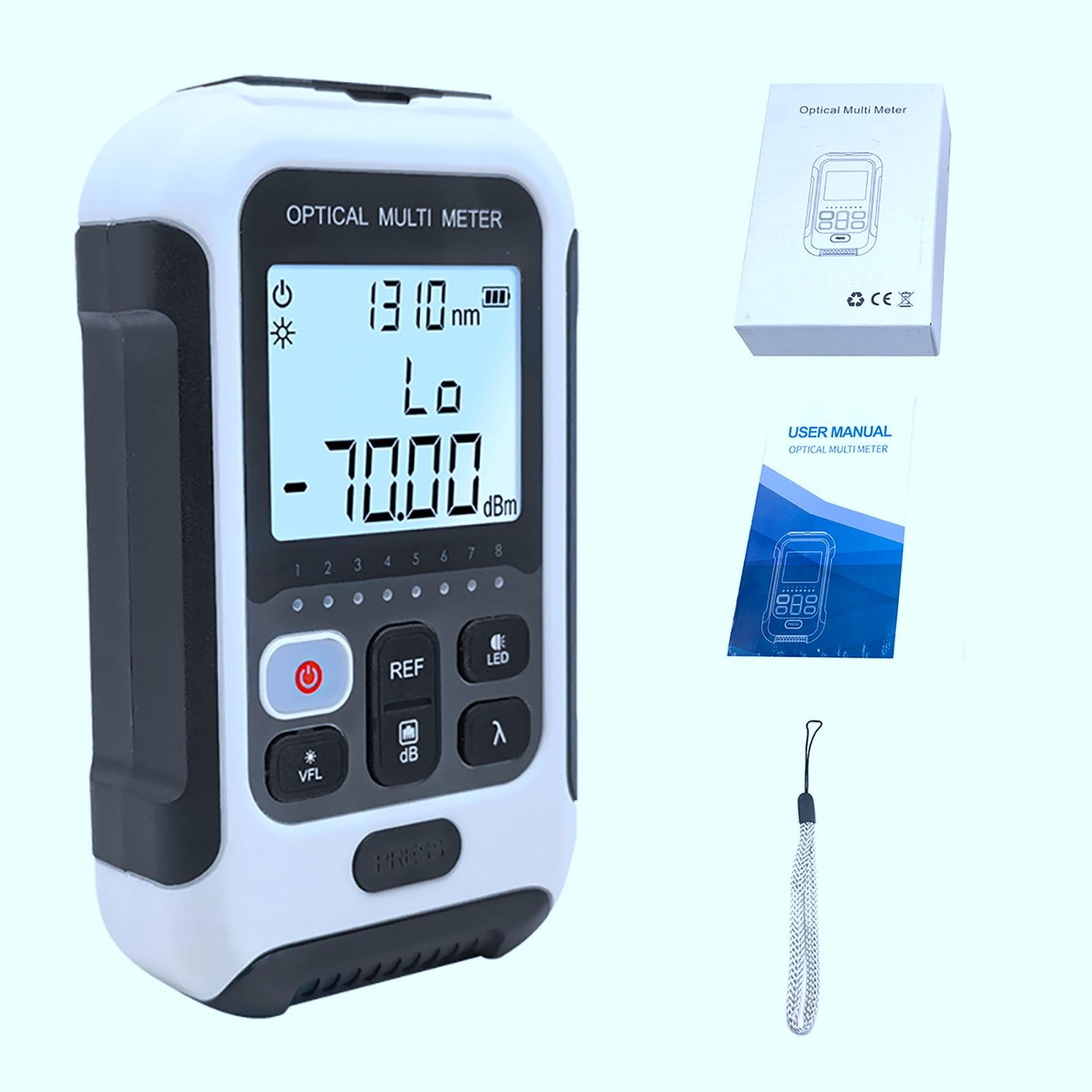 Gistuch Multifunctionele optische glasvezel-tester, wit