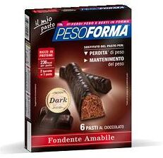 Pesoforma Barrette al Cioccolato Fondente Amabile 6 Pasti