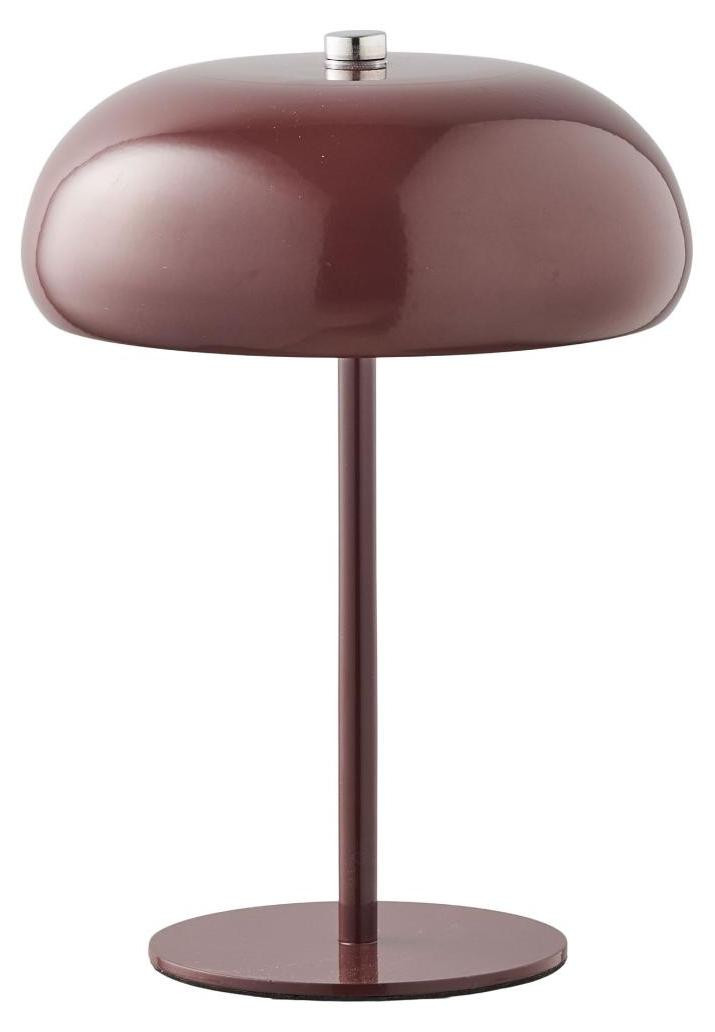 Anja oplaadbare tafellamp bordeaux accent