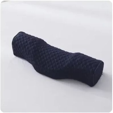 Youfap Market Memory Foam Orthopedic Neck Pillow, Cervical Support, Breathable, Washable Pillow For Comfortable Sleep navy Blue