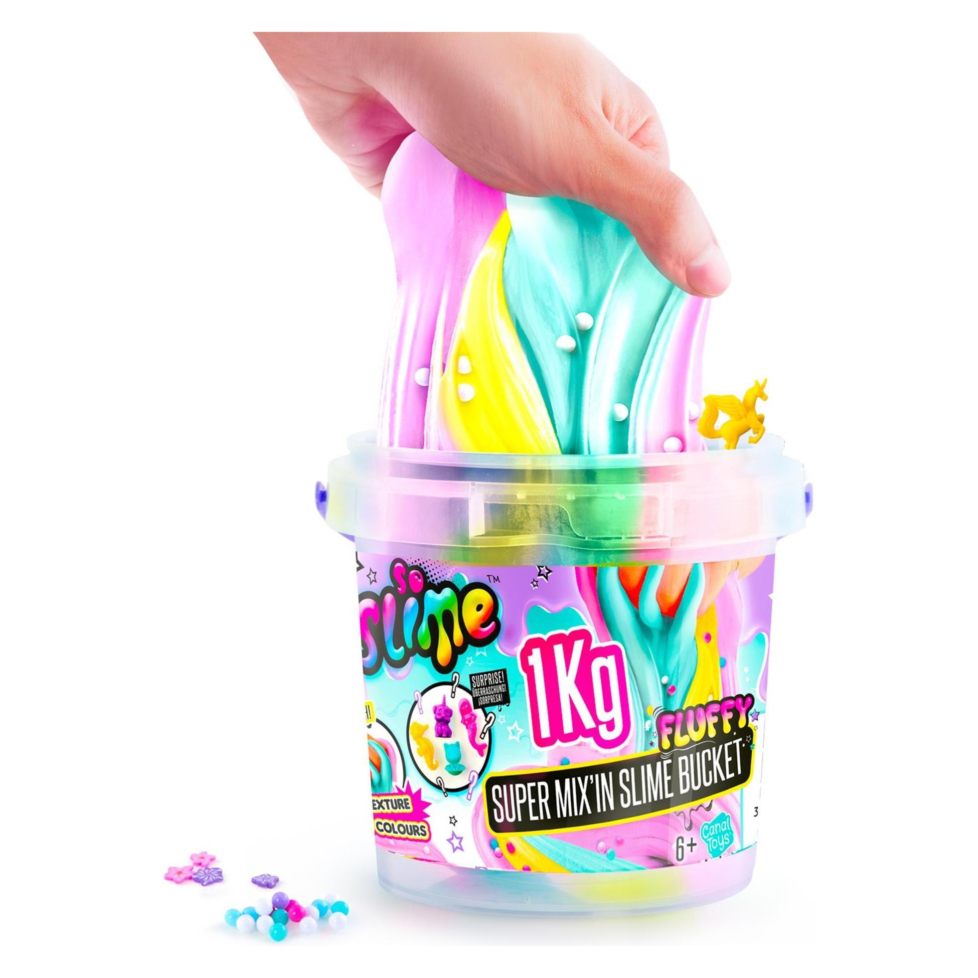 Canal Toys SSC148 Super Slime Mix' in Cube with SDO Decorations 1kg mix'in, Random Colours (CANAL.SSC148)