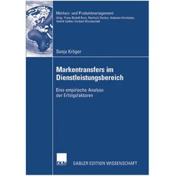 Markentransfers im Dienstleistungsbereich, Fachbücher von Sonja Kröger