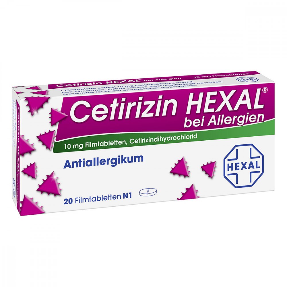 Hexal AG Cetirizin HEXAL® Filmtabletten bei Allergien 01830152