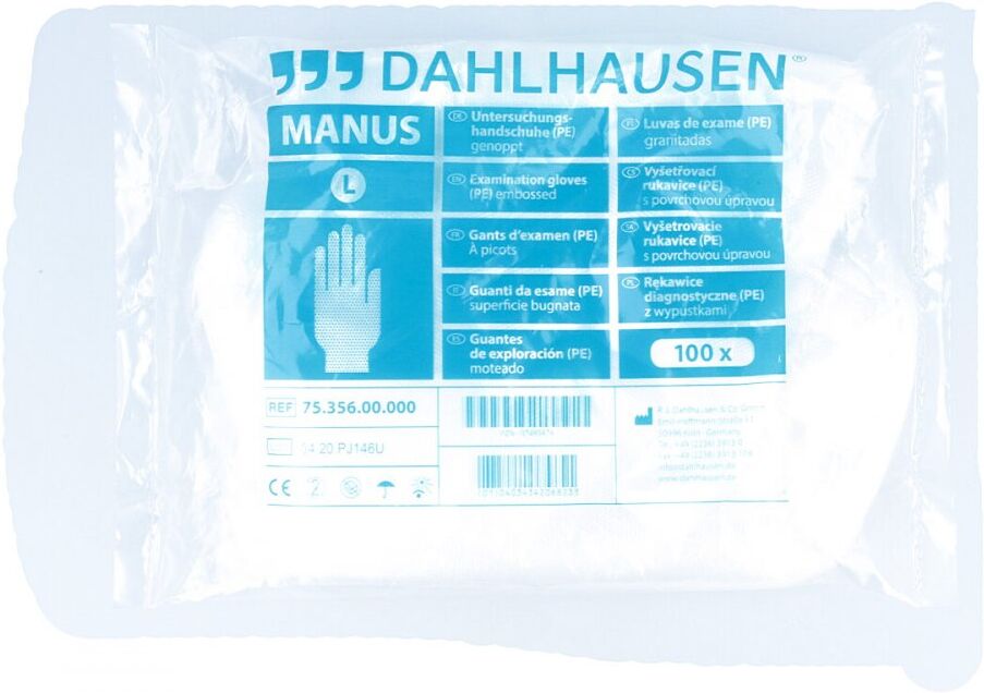 Handschuhe Pe Herren gehämmert Polybtl. 100stk