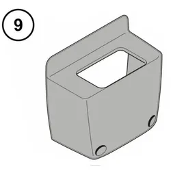 9 - Hörmann Zahnrad-Abdeckkappe für LineaMatic / P