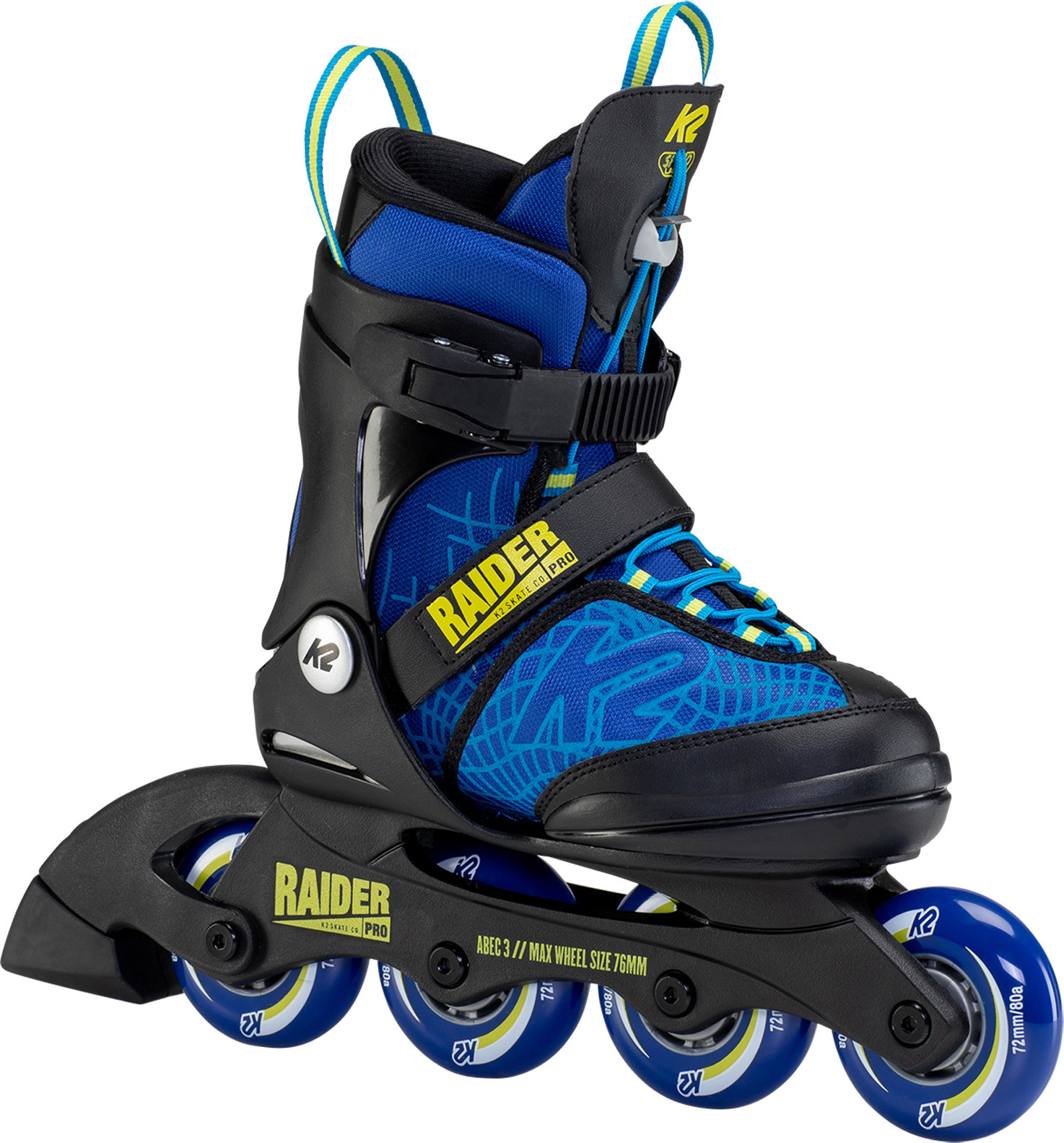 K2 Skates RAIDER PRO Inline Skates Jungen blau - gelb Größe EU: 29 - 34