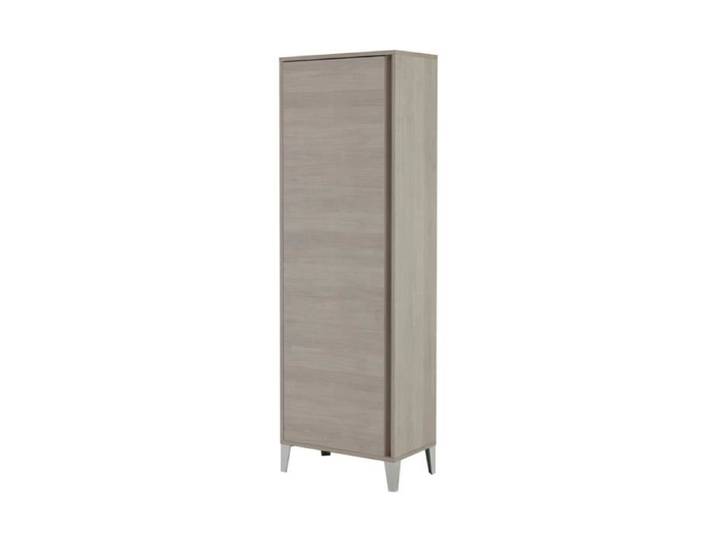 Colonne de salle de bain porte balai en bois 40x180 cm WORLD avec 1 porte en chêne clair