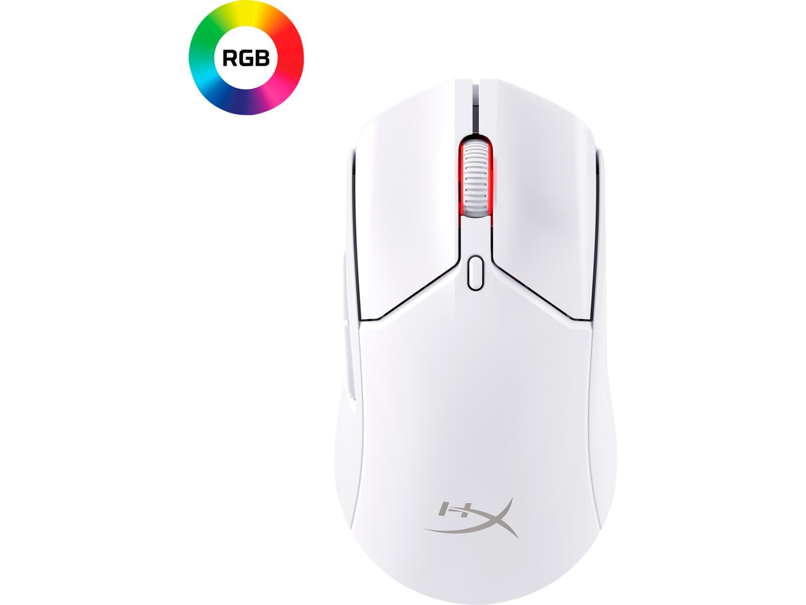 HyperX Pulsefire Haste 2 Wireless Gaming Maus (Weiß) 6N0A9AA