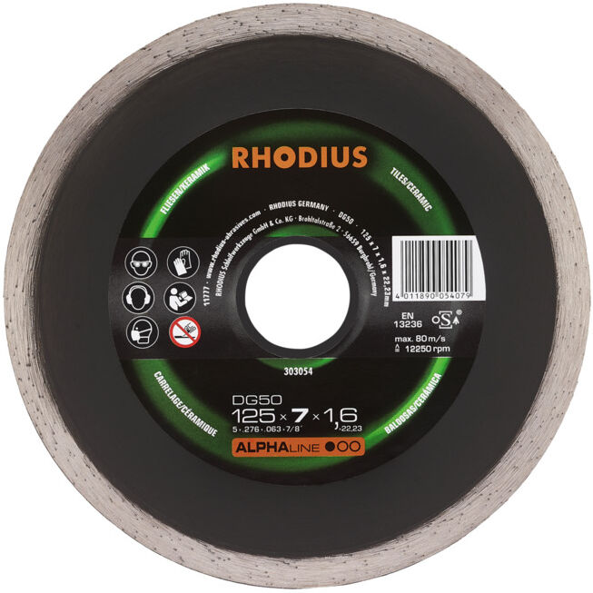 Disque de tronçonnage diamant Rhodius DG50 (303054)