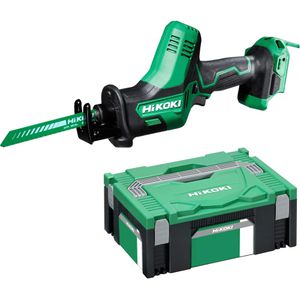 HiKOKI Säbelsäge CR18DAW2Z, akkubetrieben, 18 V, Schnittleistung 50 mm, mit Koffer