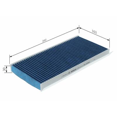 BOSCH Filter, Innenraumluft 0986628616