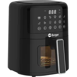Berger VanFry Airfryer Heißluftfritteuse mit LED-Touch-Display 1.400 W 4,5 Liter