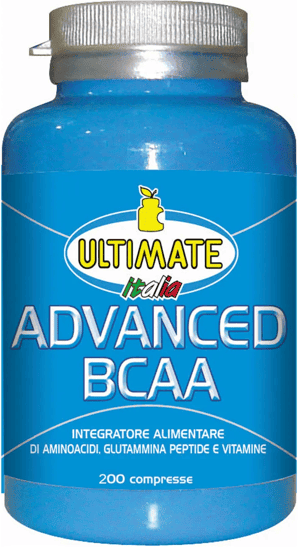 Ultimate Italia Ultimate Sport Advanced BCAA Integratore Aminoacidi Ramificati 200 Compresse
