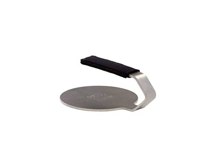 Kockums Jernverk - Burger Smasher neopreen 14 diameter / 660 g - Zweeds roestvrij staal van hoge kwaliteit zonder scherpe randen - bereikt restaurantkwaliteit thuis, een perfecte Smash hamburgerpers
