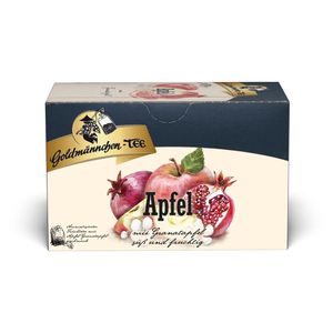 Goldmännchen Tee Apfel mit Granatapfel, Früchtetee, 45 g, 20 Beutel