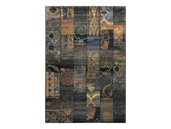 Tapis Gabiro 5504 Bleu/Gris/Gris/Bleu 200 x 285cm Tissé à plat