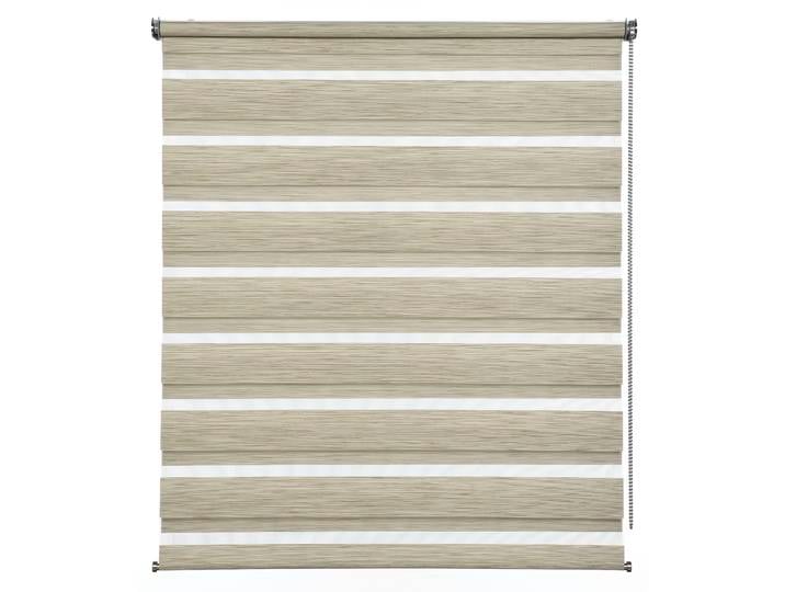 Doppelrollo GARDINIA de luxe , braun (cappuccino), B:50cm H:180cm, Polyester, Rollos, Doppelrollo, hochwertiges Gesamtkonzept mit silbernen Metallkomponenten