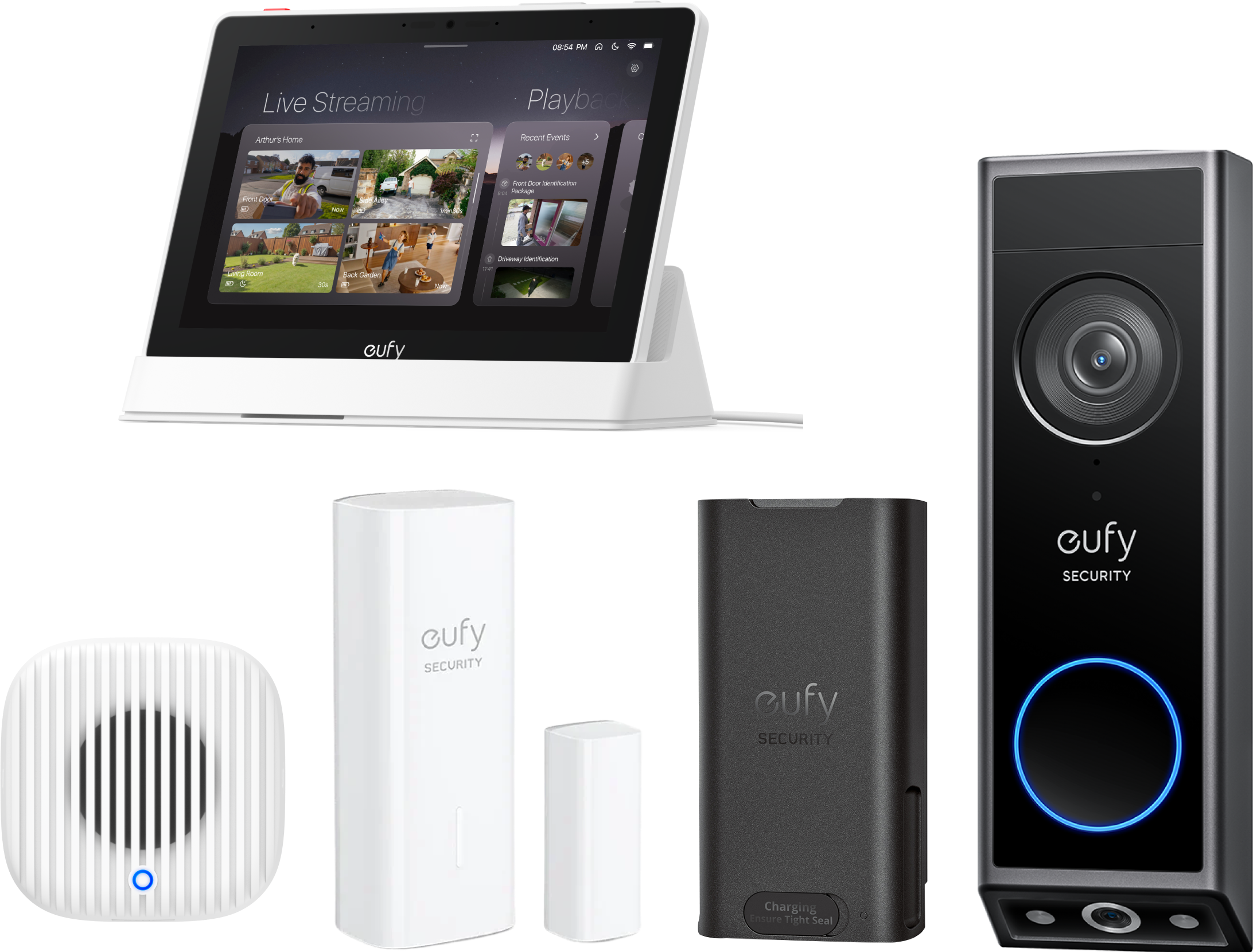 eufy Video Doorbell E340 Premium Whole-Home Bundle Black