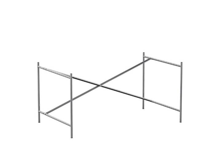 Tischgestell Eiermann 2 Richard Lampert silber, Designer Prof. Egon Eiermann, 100x66-86x66 cm