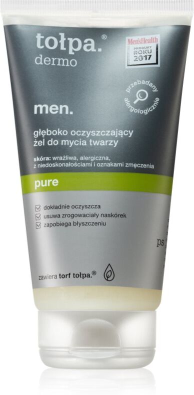 Tołpa Dermo Men żel głęboko oczyszczający do twarzy 150 ml