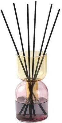 Vivience Reed Diffuser, Pink Bottom, Amber Top - Lily of the Valley
