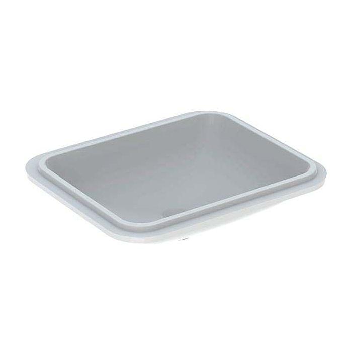Geberit VariForm Unterbauwaschtisch 500767012 58x49cm, ohne Hahnloch, Überlauf, rechteckig, weiß