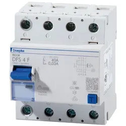 FI-Schutzschalter F 4p 400V 40A 0,03A 4TE REG DIN-Schiene(REG) 10kA 3kA/stoß