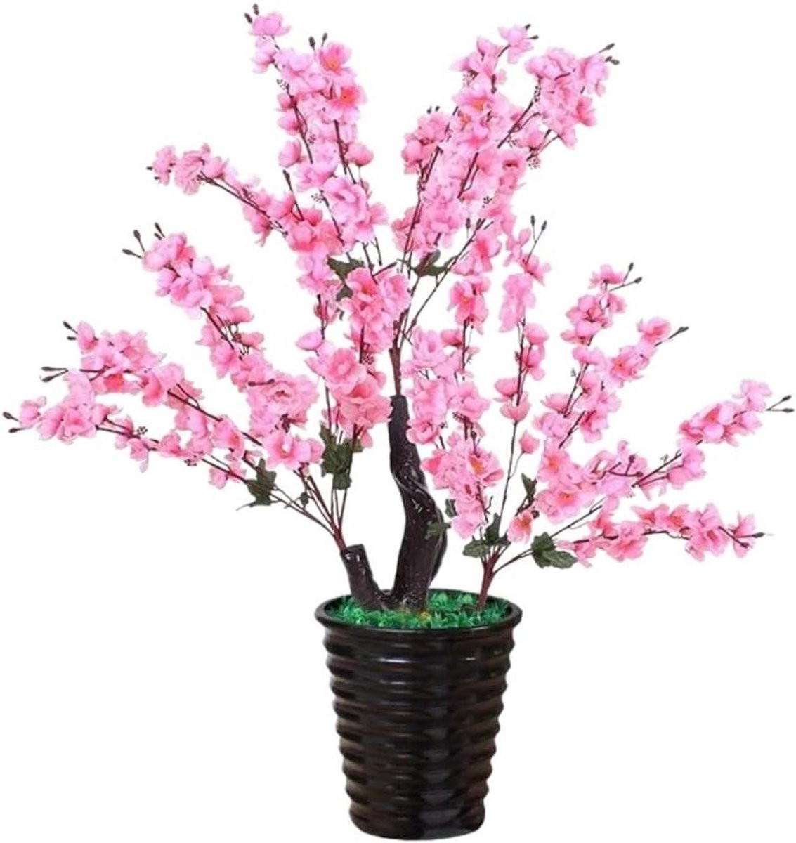 Kunstboom Perzikbloesem - Roze Kunstplant voor Woonkamer Decoratie - Hoogte: 110 cm