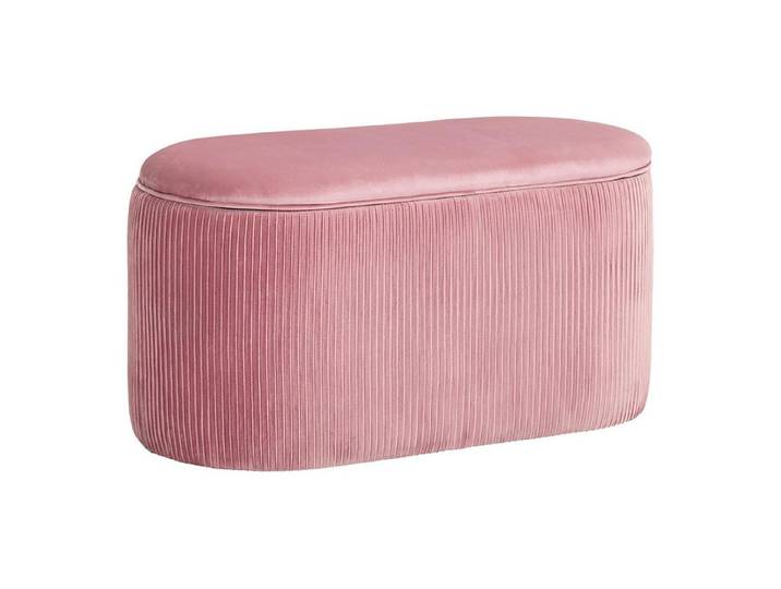 FELIXLEO Sitzsack Sitzbank Rosa Polsterbank mit Stauraum im französischen Stil eleganter (1 St)