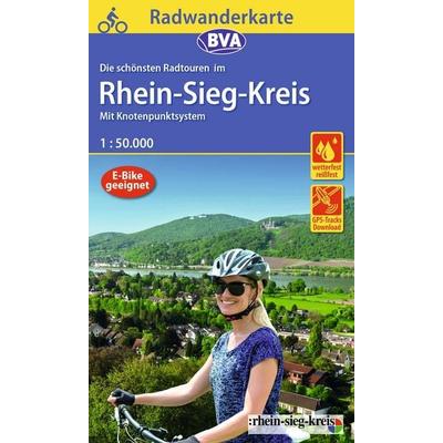 BVA Radwanderkarte Rhein-Sieg-Kreis mit Knotenpunkten 1:50.000, Sonstige von , KOMPASS Freytag & Berndt, 978-3-96990-075-8
