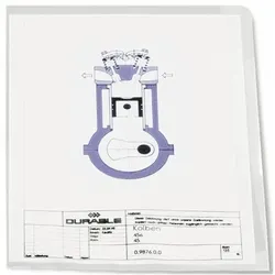 Durable Sichthüllen A4 120 my transaprent 100 Stück