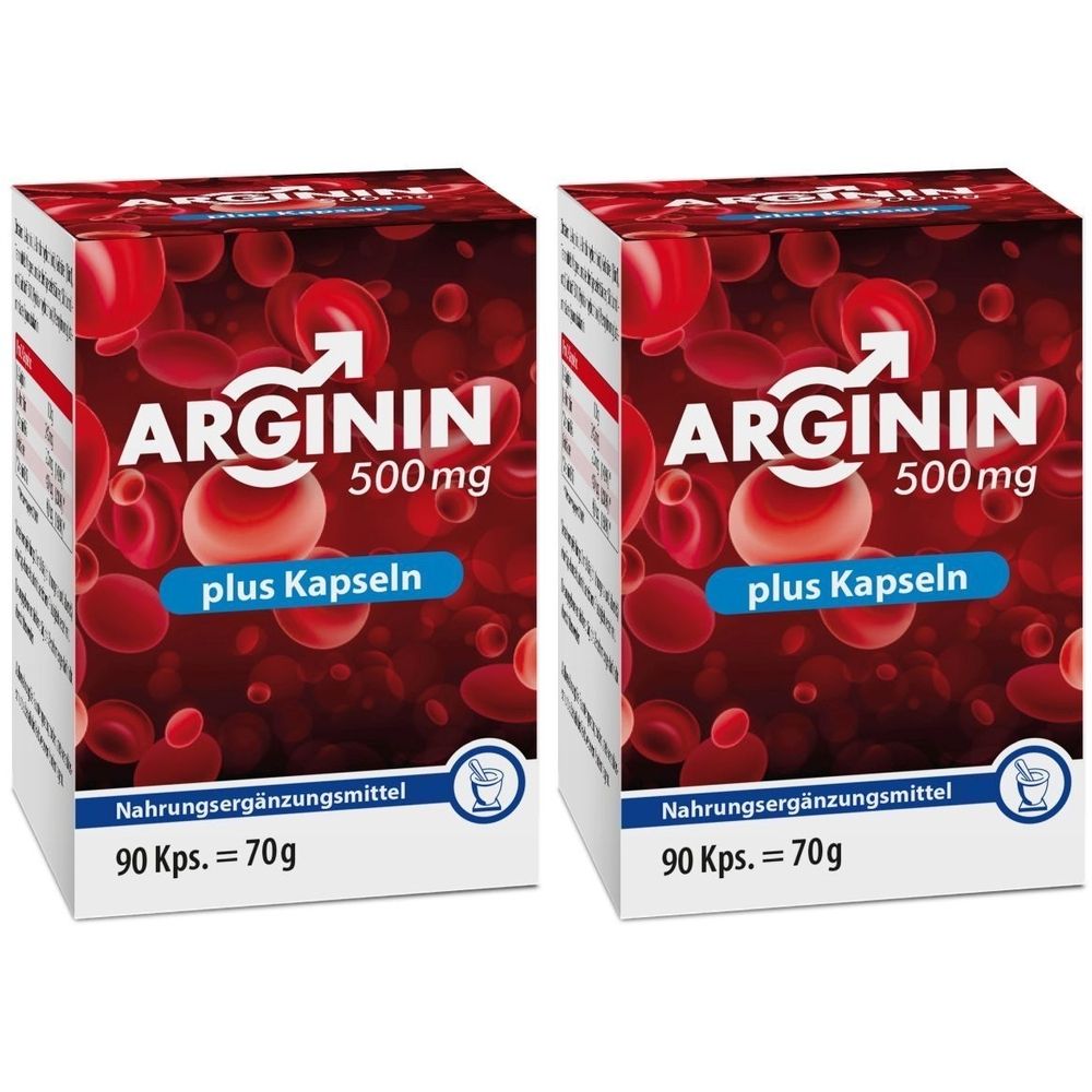 Arginin 500Mg Plus Kapseln x2 2x90 St