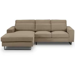 Ecksofa Bolivia Braunbeige Cord