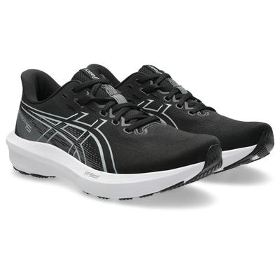 Laufschuh ASICS "GT-1000 15", Herren, Gr. 43,5, schwarz-weiß (schwarz, schwarz), Synthetik, Schuhe Laufschuh, für mehr Stabilität