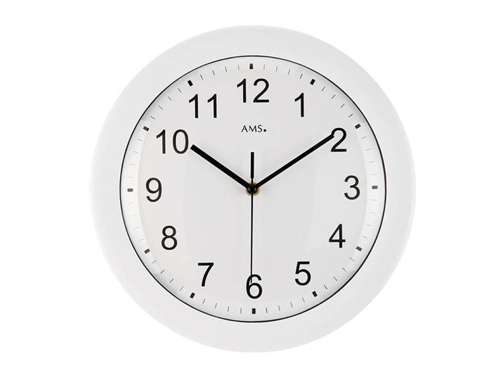 Horloge murale Vandel Matière plastique Ø 30cm Blanc/Blanc