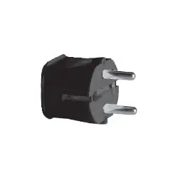 Schukostecker - schwarz